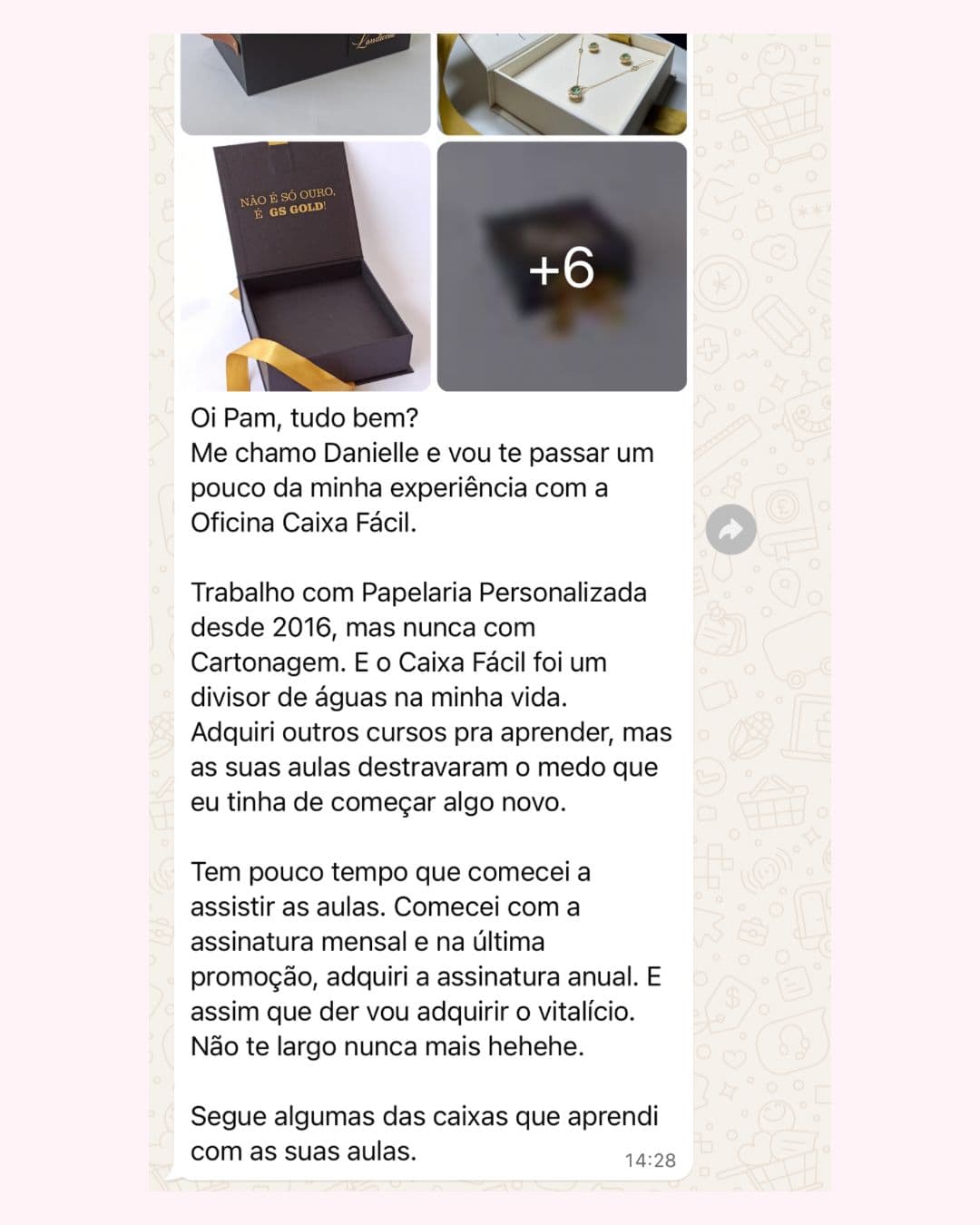 Depoimento de aluna 10