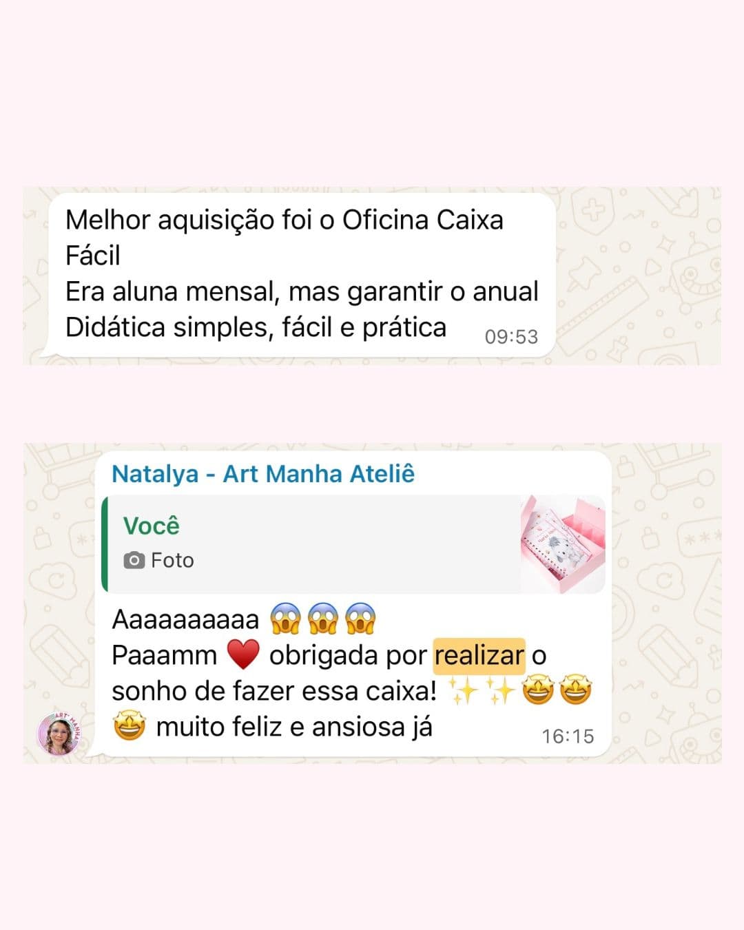 Depoimento de aluna 2