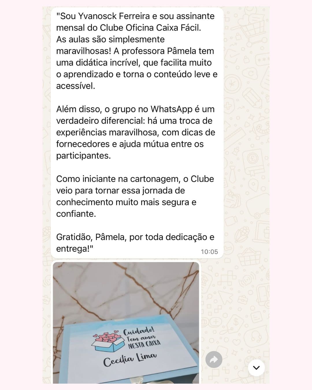 Depoimento de aluna 7